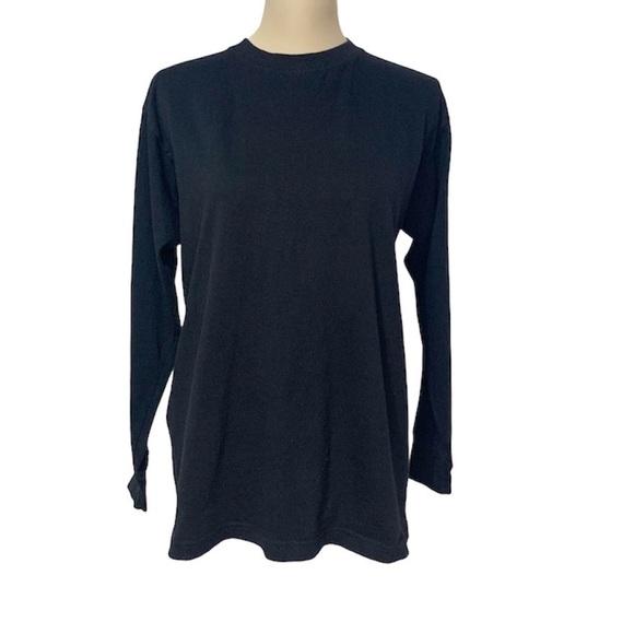 Women’s Black tops Sz L long Sleeves tee Sun Tees - Picture 1 of 12